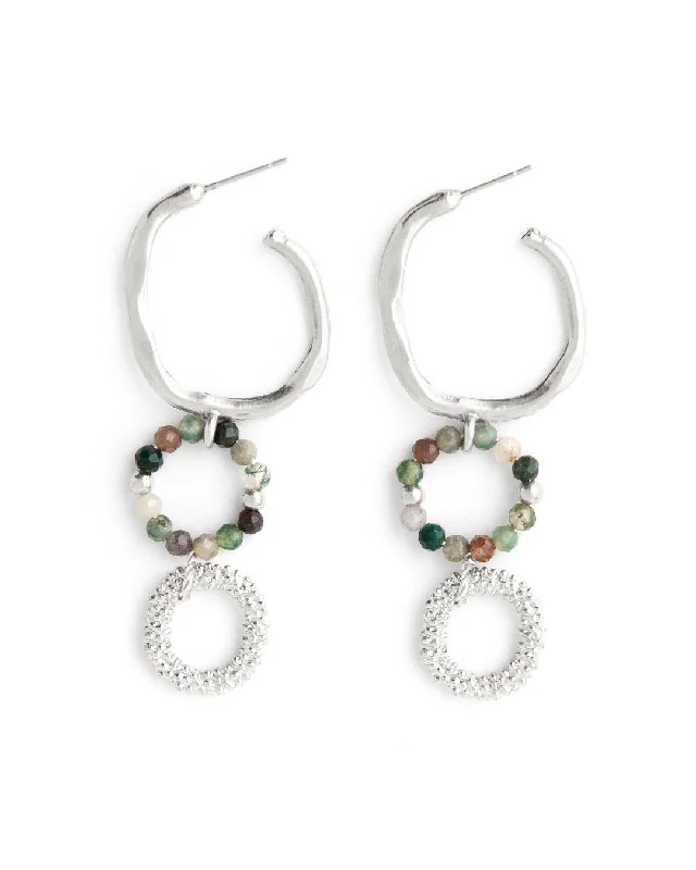 Ladies earrings daily wear-Emery Silver Earrings