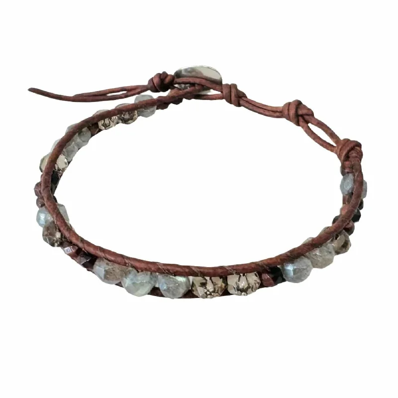 Ladies bracelets investment pieces-Sterling Silver Red Tiger's Eye Mix Single Wrap Bracelet