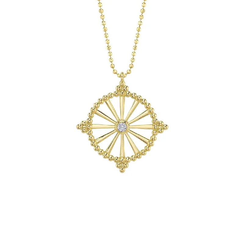 Ladies rings customer reviews-0.07 ctw Diamond Chain Wheel Necklace