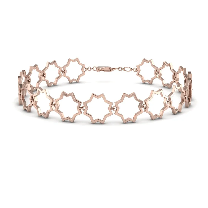 Ladies bracelets buying guide-Open Star Gold Bracelet - Lara No. 2