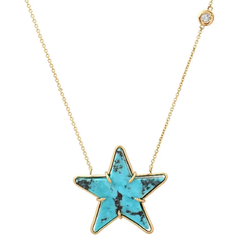 Ladies rings Asian-inspired-Turquoise Star Necklace