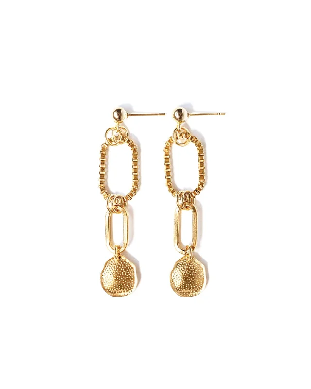 Ladies earrings buying guide-Venise Gold Earrings