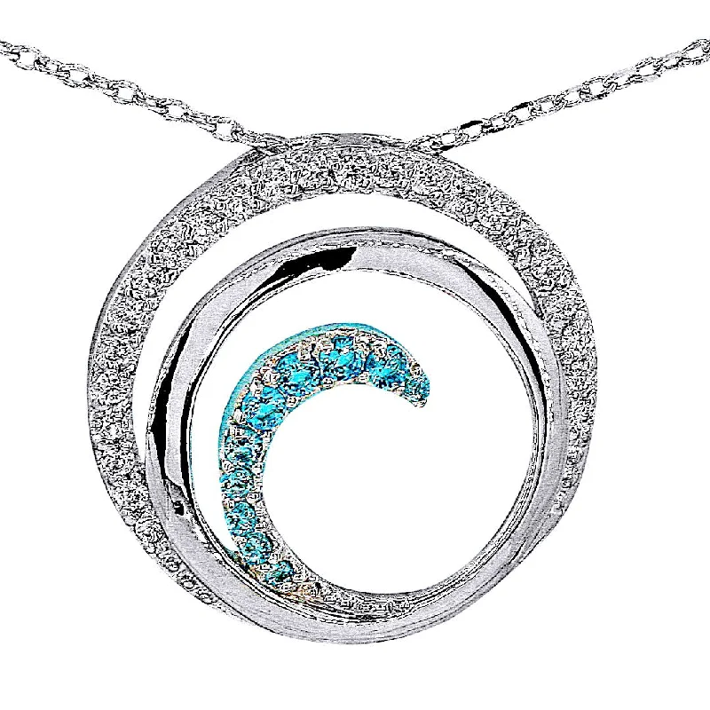 Ladies rings customer reviews-Blue Wave Necklace