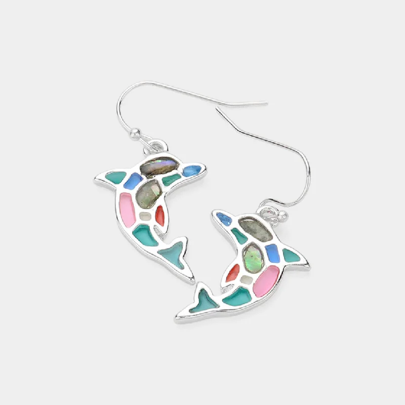 Ladies earrings anniversary picks-Stained Glass Earrings