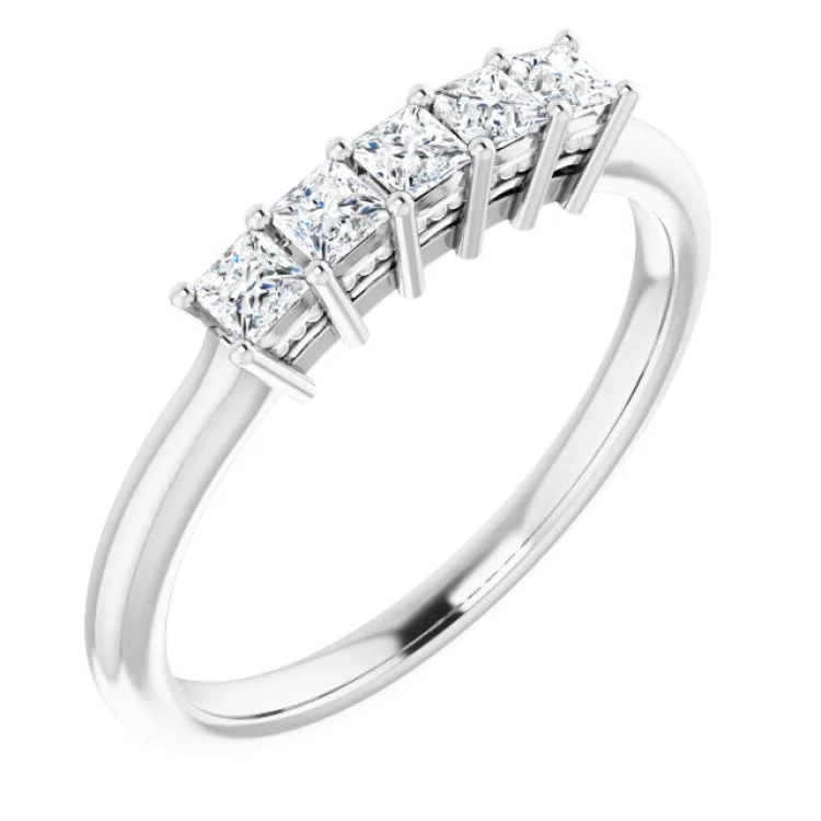 Ladies rings worldwide appeal-Platinum 1/3 CTW Natural Diamond Anniversary Band