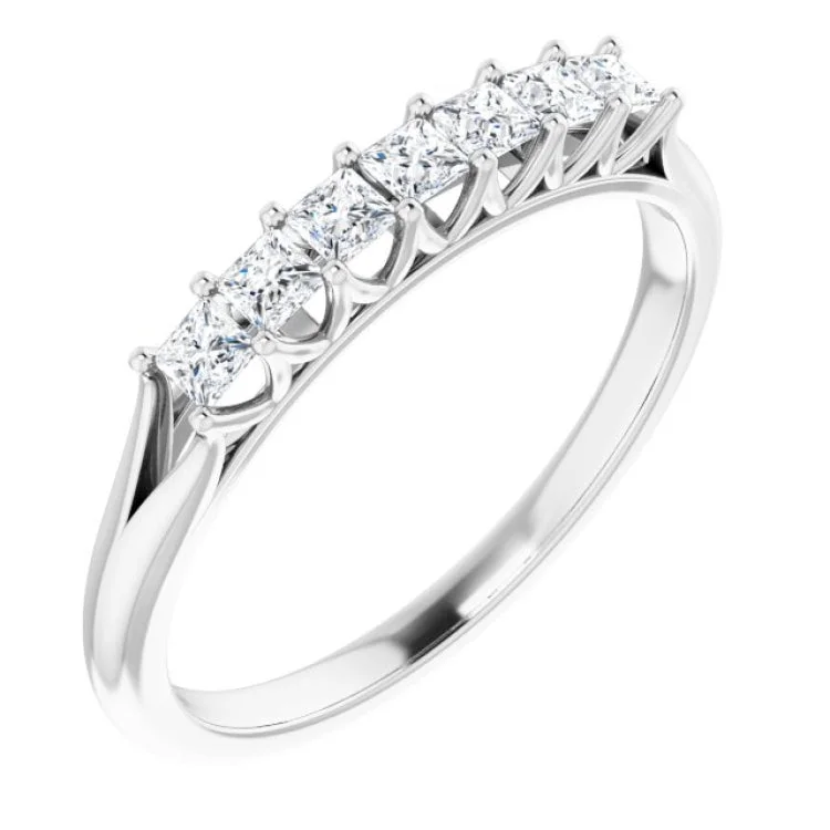 Ladies rings birthday treats-14K White 1/3 CTW Natural Diamond Anniversary Band