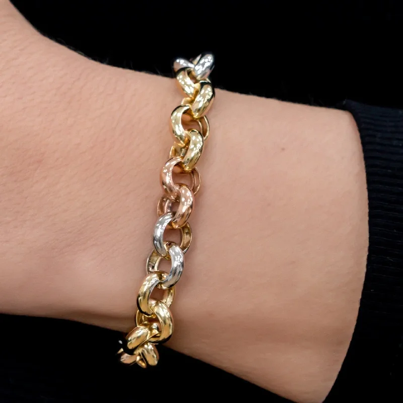 Ladies bracelets white gold-White, Yellow, and Rose Gold Bracelet