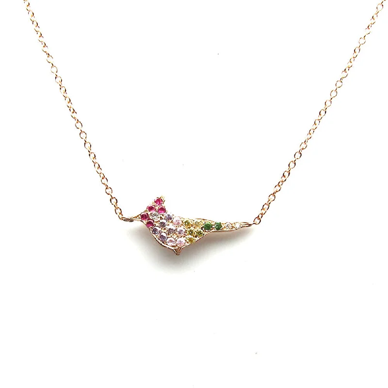 Ladies rings limited editions-Rainbow Flock Necklace