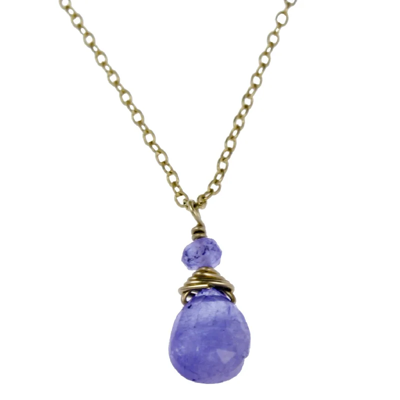 Ladies rings casual vibes-Tanzanite One Drop Necklace