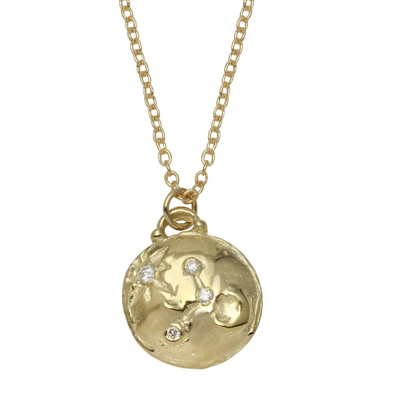 Ladies rings wedding styles-Constellation Coin Necklace