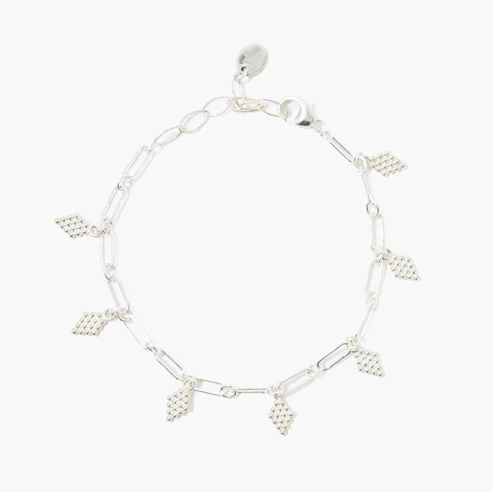 Ladies bracelets sale offers-Bijou Charm Bracelet in Silver