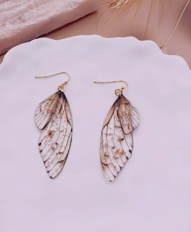 Ladies earrings group designs-Butterfly Wing Earrings