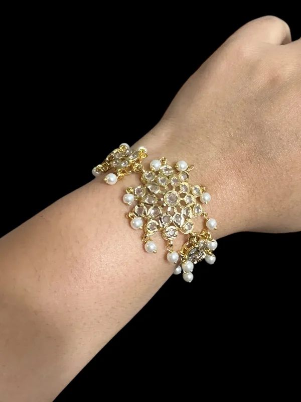 Ladies bracelets designer brands-Amal hyderabadi bracelet in pearls    ( READY TO SHIP )