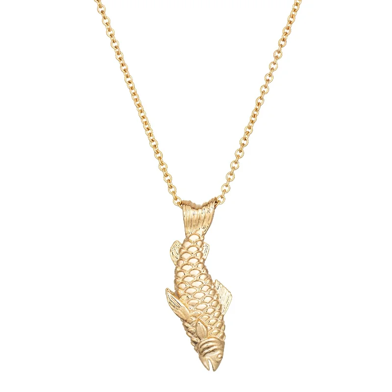 Ladies rings index finger-Le Petite Poisson Pendant Necklace