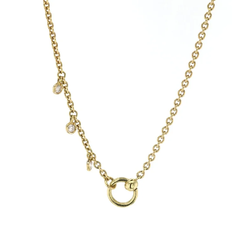 Ladies rings stacking looks-0.18 ctw Diamond Necklace