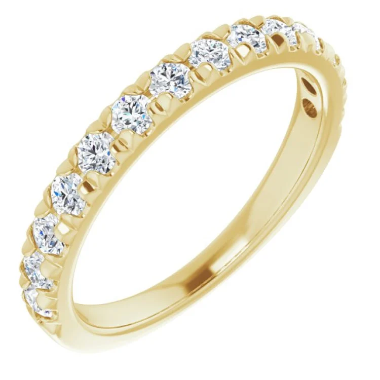 Ladies rings top brands-14K Yellow 5/8 CTW Lab-Grown Diamond Anniversary Band