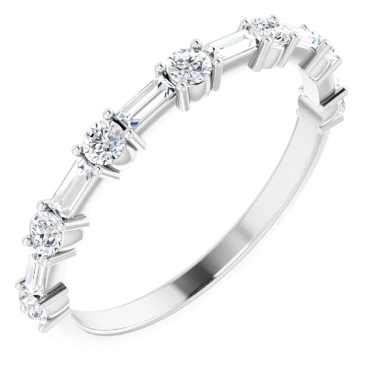 Ladies rings light luxury-Anniversary Band