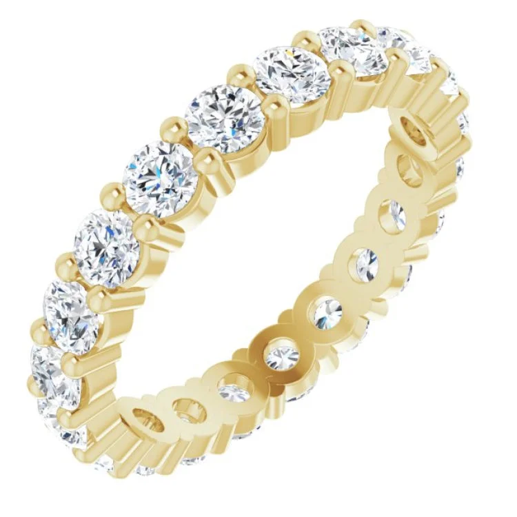 Ladies rings one-of-a-kind-14K Yellow 2 1/8 CTW Lab-Grown Diamond Eternity Band Size 8