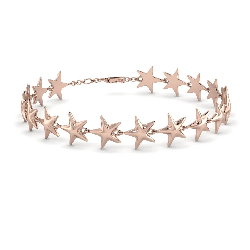 Ladies bracelets limited editions-Star Gold Bracelet - Sariah No. 2