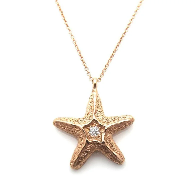 Ladies rings friendship bands-Baby Starfish Necklace