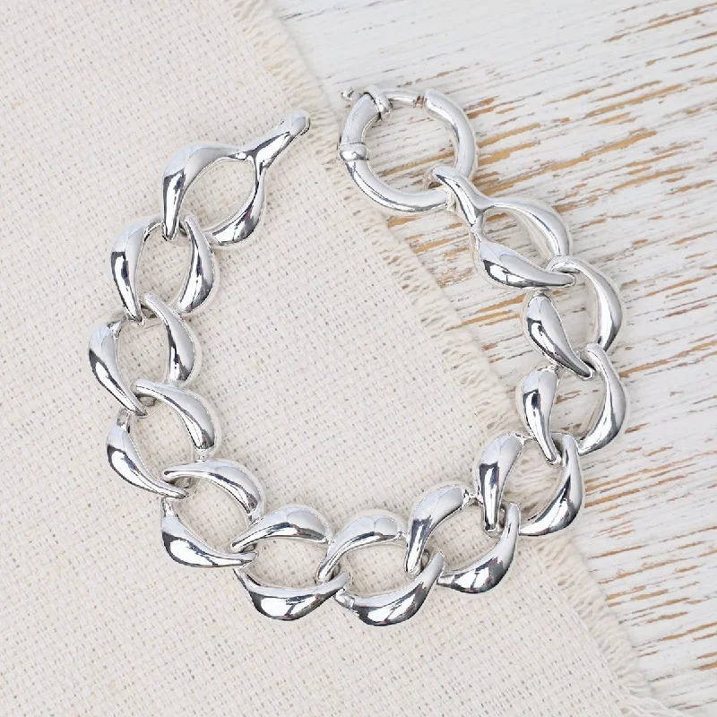 Ladies bracelets buying guide-Electroform Link Bracelet