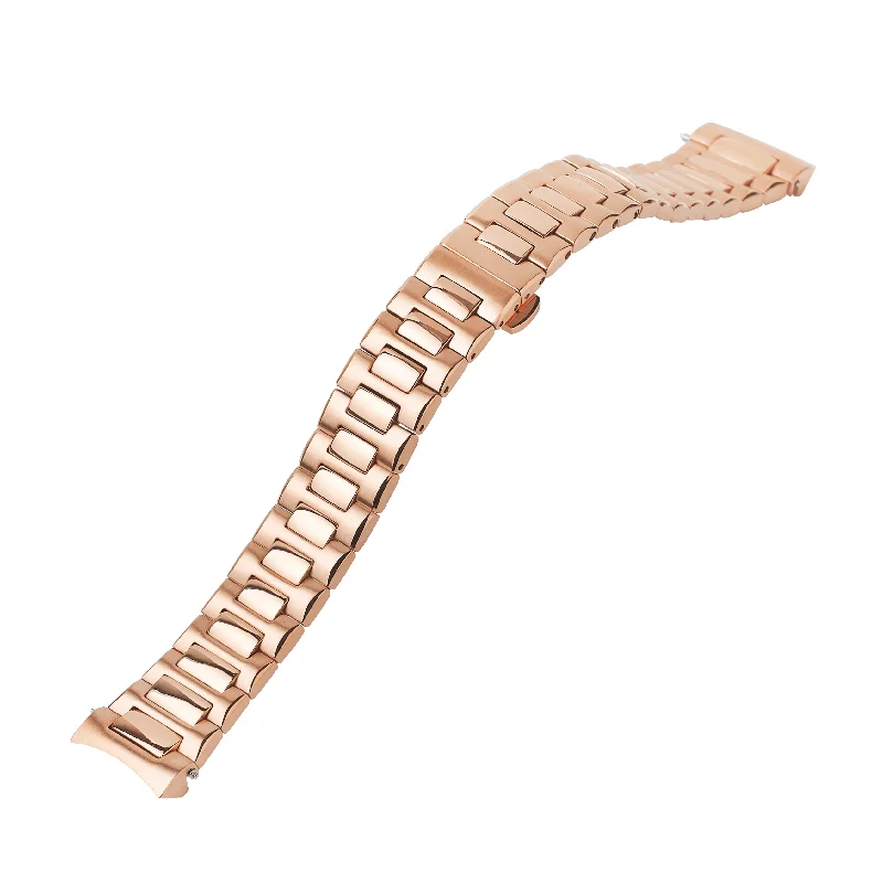 Ladies bracelets synthetic jewels-NMK926/935 Watch Bracelet: Nautilus Rose Gold Finish