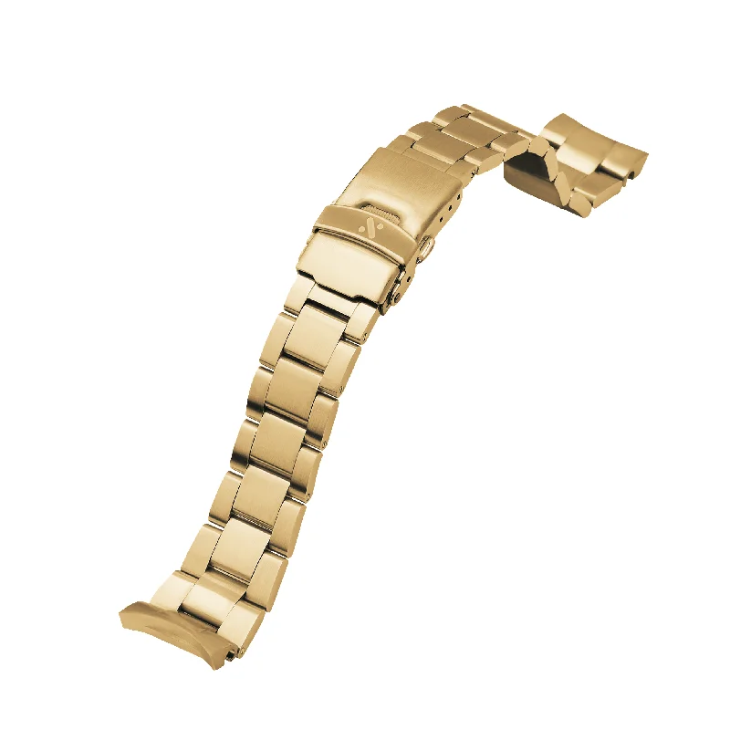 Ladies bracelets latest designs-SRPE Watch Bracelet: Oyster Gold Brushed Finish