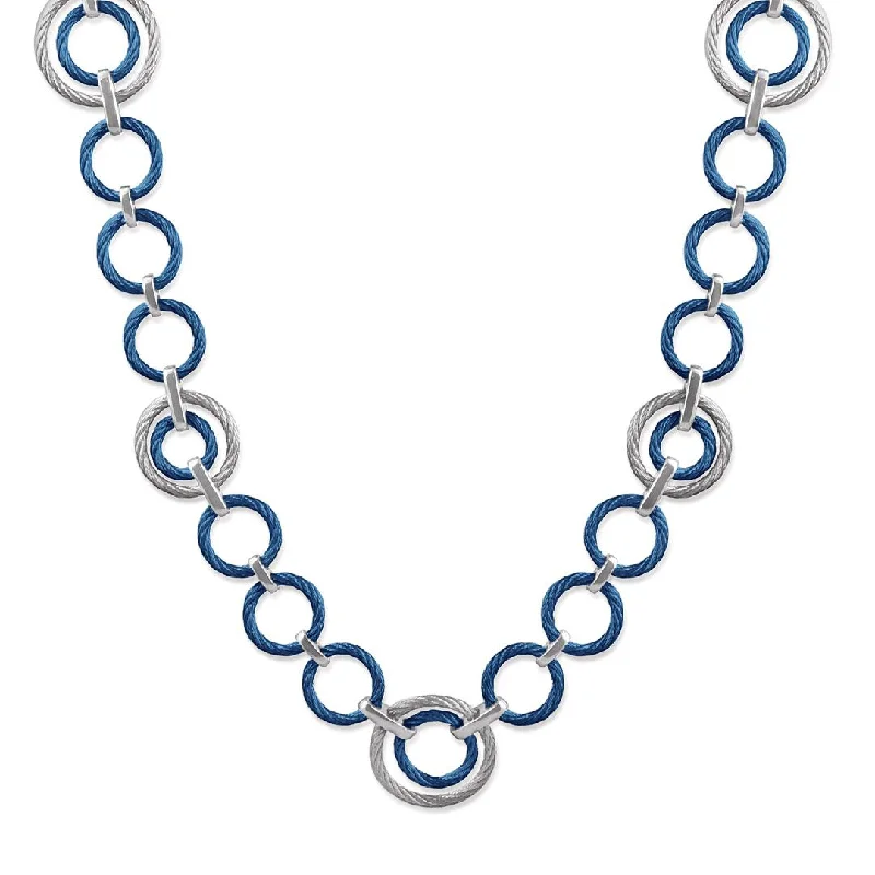 Ladies rings wedding accessories-Open Circle Necklace