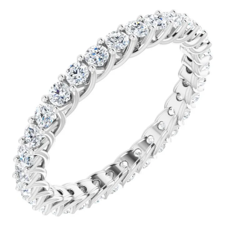 Ladies rings index finger-14K White 9/10 CTW Lab-Grown Diamond Eternity Band