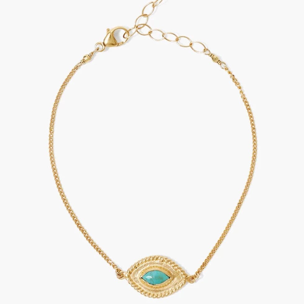 Ladies bracelets anniversary picks-Mariya Evil Eye Bracelet Turquoise