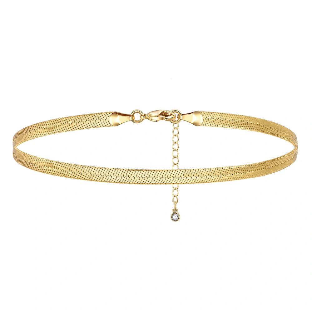 Ladies bracelets cute designs-Dainty 14k Gold Adjustable Ankle Bracelets- Snake