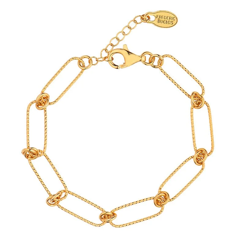 Ladies bracelets diamond charms-Yellow Gold Plated Kira Bracelet