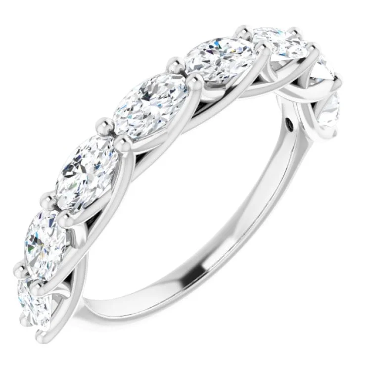 Ladies rings Valentine’s Day-14K White 2 CTW Natural Diamond Anniversary Band