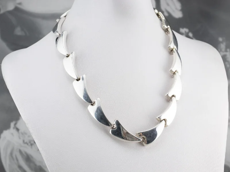 Ladies rings punk edge-Bayanihan Sterling Silver Link Necklace