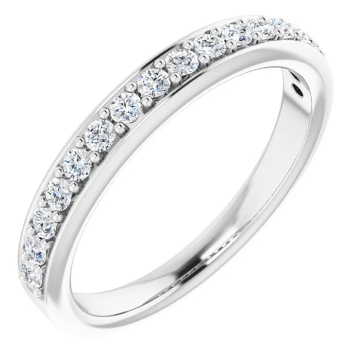 Ladies rings gift ideas-14K White 1/3 CTW Natural Diamond Anniversary Band