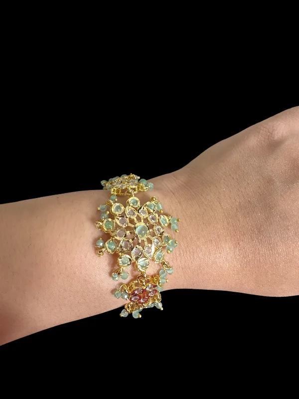 Ladies bracelets friendship bands-Amal hyderabadi bracelet in mint  ( READY TO SHIP )