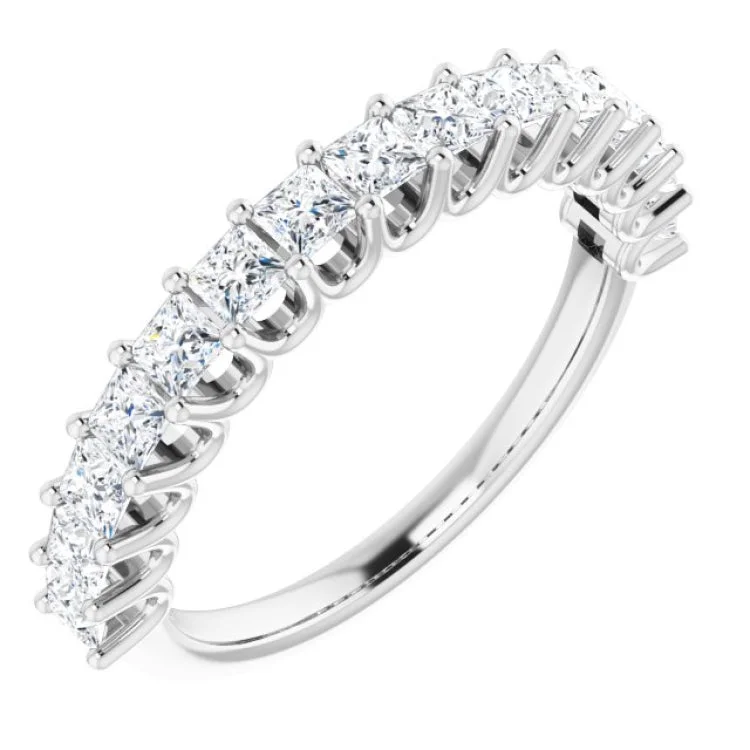 Ladies rings care tips-Platinum 5/8 CTW Lab-Grown Diamond Anniversary Band