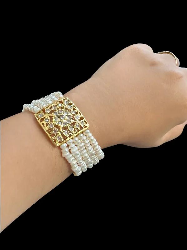 Ladies bracelets gold styles-B301 Ariha fresh water pearl bracelet ( READY TO SHIP )