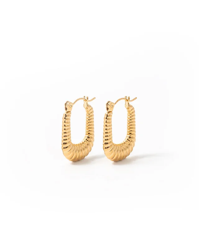 Ladies earrings designer brands-Estelle Gold Earrings