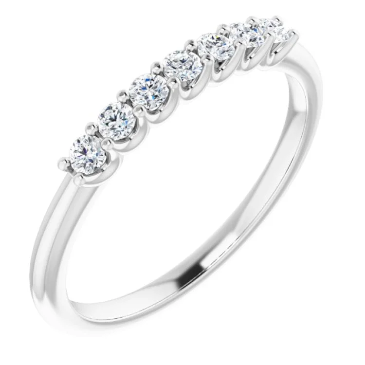 Ladies rings ethnic flair-Platinum 1/5 CTW Natural Diamond Anniversary Band