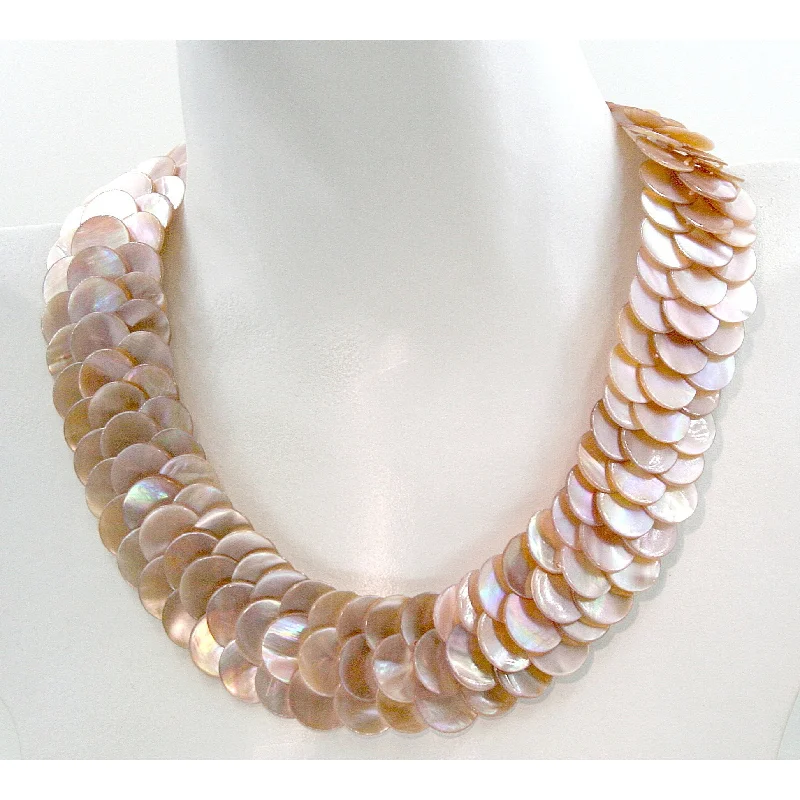 Ladies rings wedding styles-Rougir Mother of Pearl Necklace