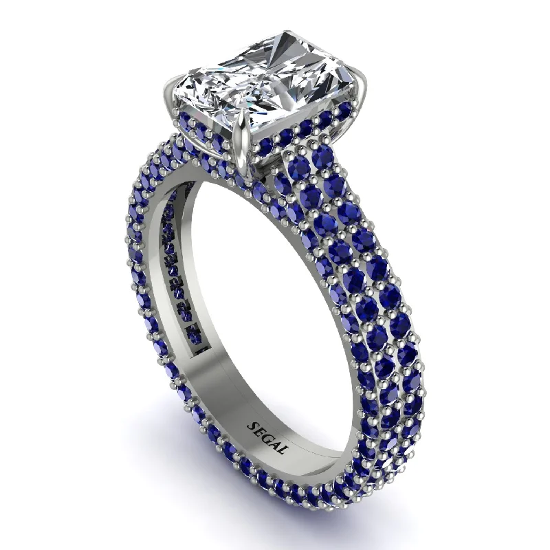 Ladies engagement rings proposal picks-Radiant Cut Diamond Pave Engagement Ring - Kenzie No. 63