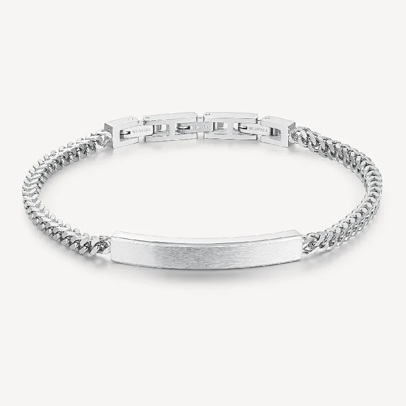 Ladies bracelets personalized-Stainless Steel ID Bracelet