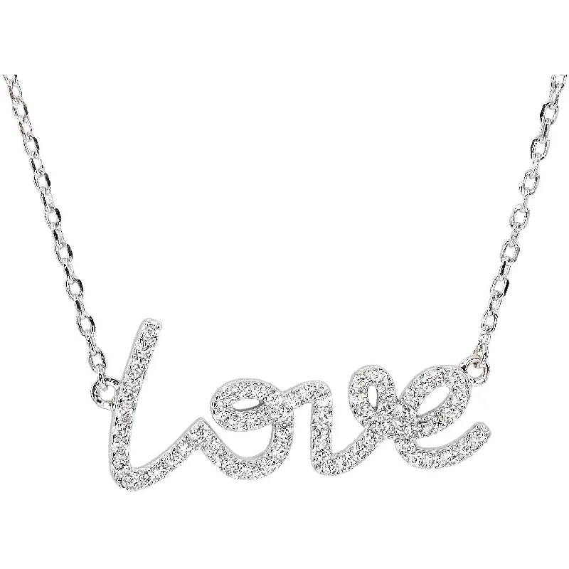 Ladies rings luxurious designs-Love Necklace