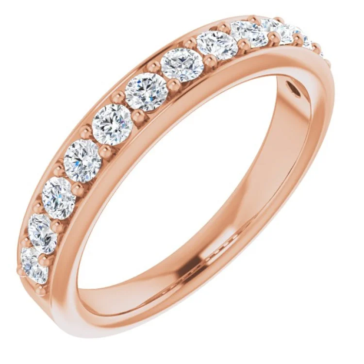 Ladies rings e-commerce finds-14K Rose 5/8 CTW Natural Diamond Anniversary Band