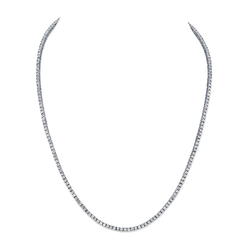 Ladies rings budget picks-Deux Diamond Tennis Necklace