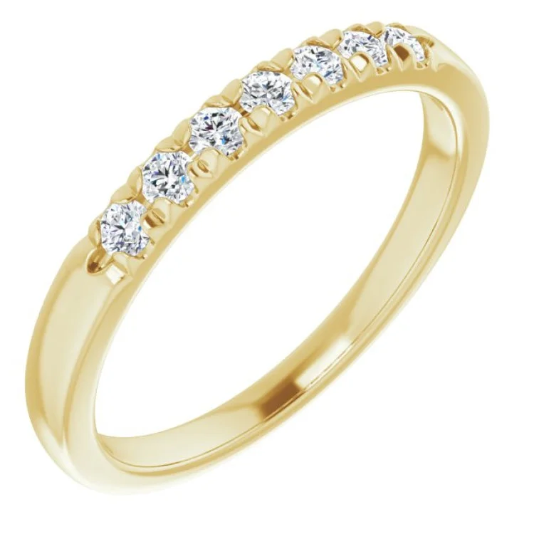 Ladies rings unique designs-14K Yellow 1/4 CTW Lab-Grown Diamond Anniversary Band