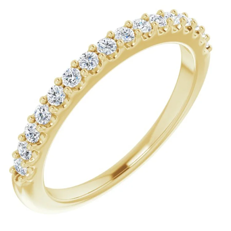 Ladies rings ring finger-14K Yellow 1/4 CTW Diamond Anniversary Band