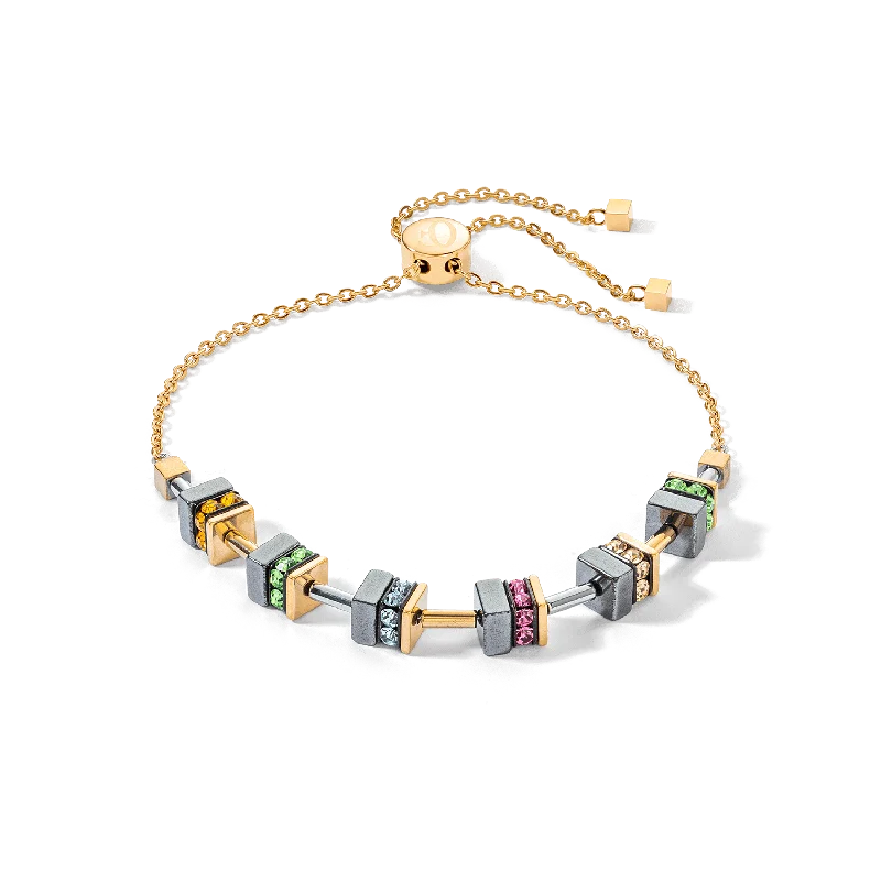 Ladies bracelets luxury choices-Multicolor Sparkling Chain Bracelet