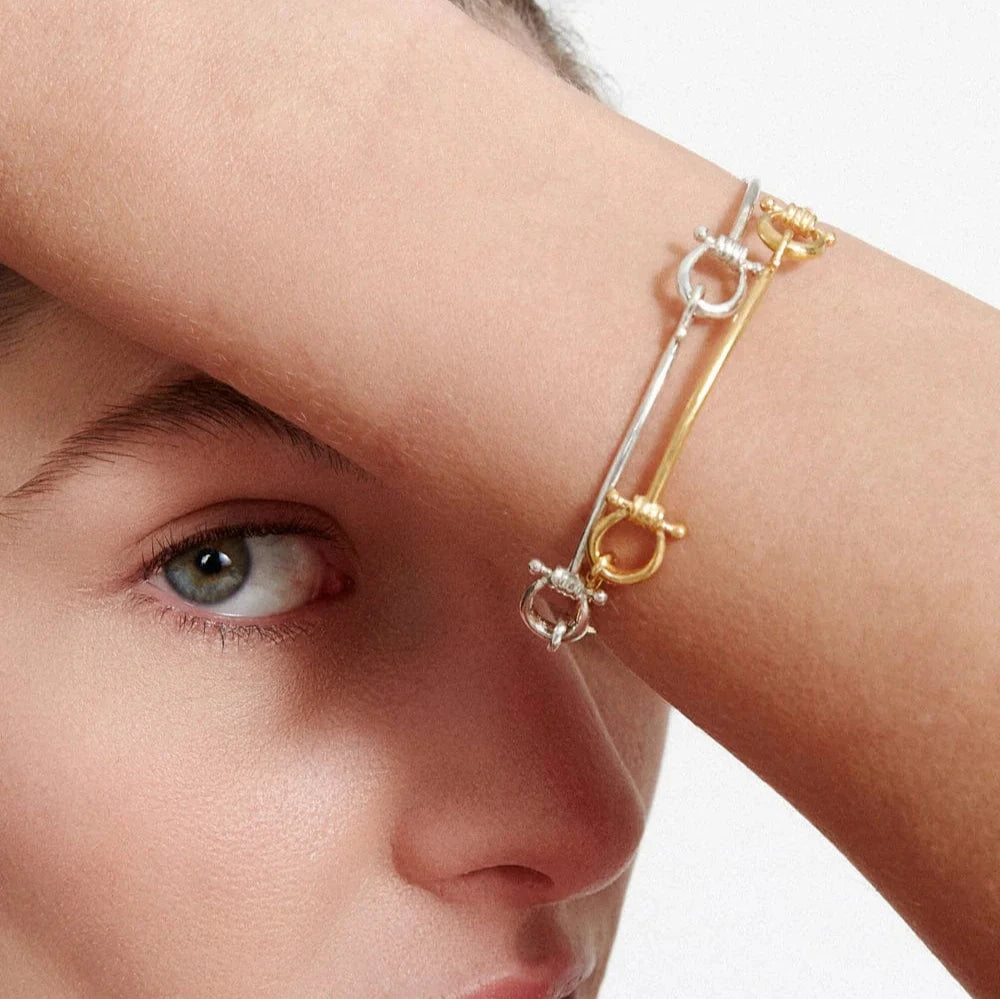 Ladies bracelets charm looks-Equus Bracelet in Gold